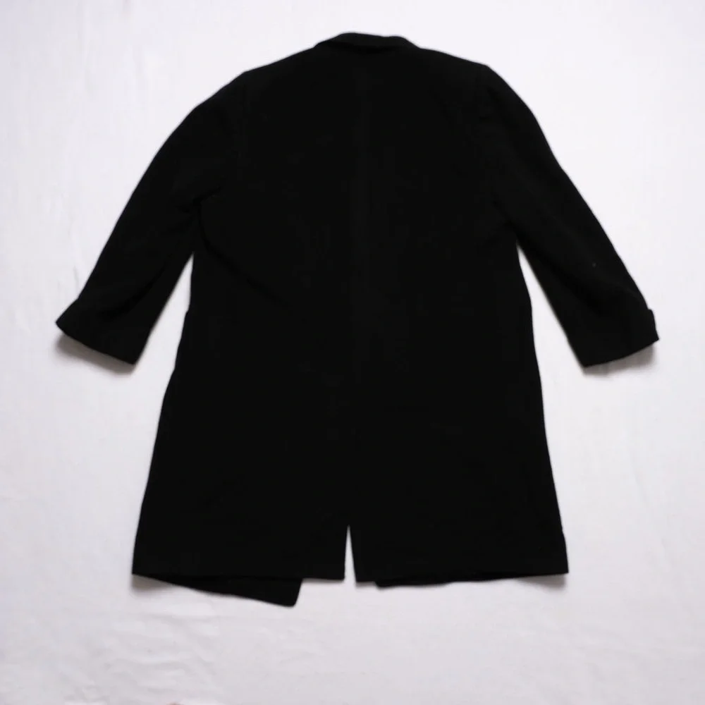 VTG‎ Frankenberger’s Charleston 100% Cashmere Men’s Large 3-Button Black Coat
